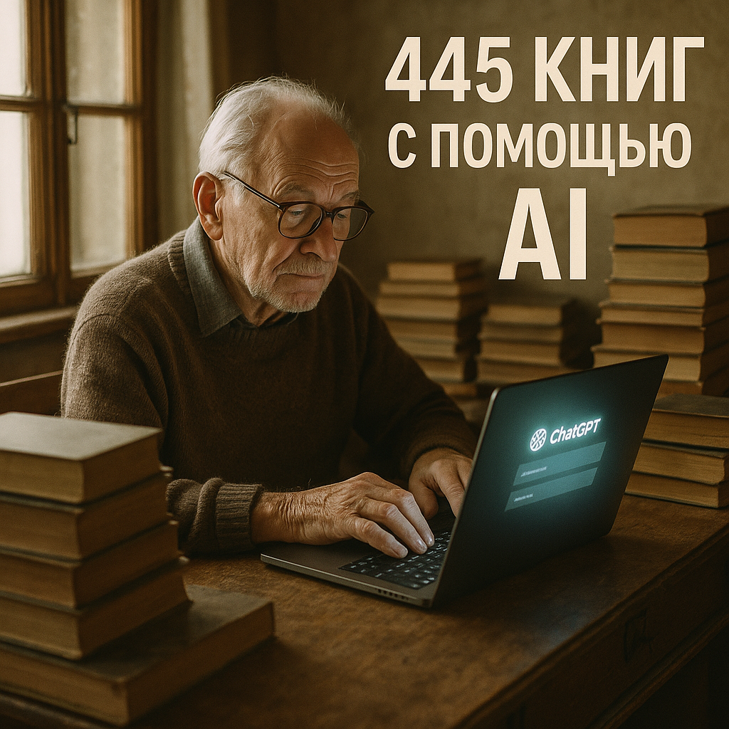 Как пенсионер выпустил 445 книг с ChatGPT и зарабатывает